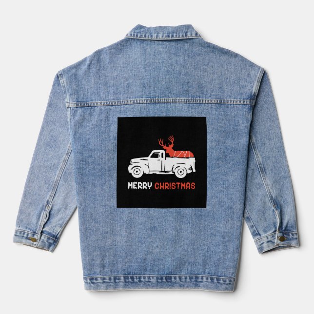 MERRY CHRISTMAS                        DENIM JACKET (Back)