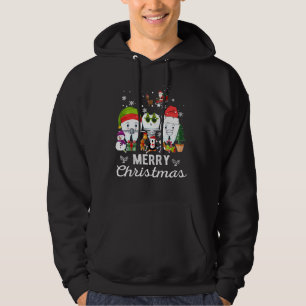 Merry Christmas Dentist Teeth Santa Dental Elf Sno Hoodie