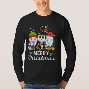 Merry Christmas Dentist Teeth Santa Dental Elf Sno T-Shirt