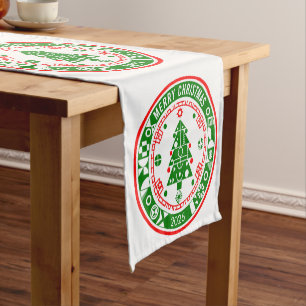 Merry Christmas design Short Table Runner