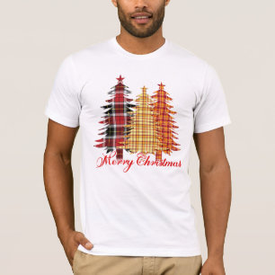 Merry Christmas design with seamless patterns T-Shirt