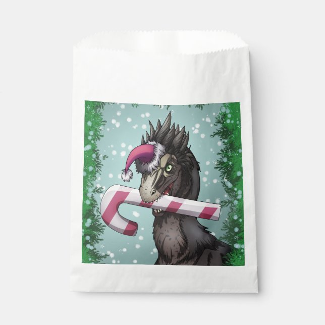 Merry Christmas Dinosaur  Favour Bags (Front)
