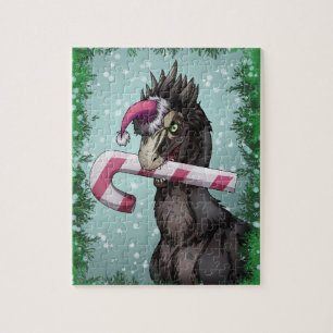 Merry Christmas Dinosaur Jigsaw Puzzle