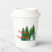 Merry Christmas Disposable Cup
