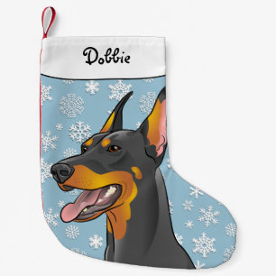 Merry Christmas Doberman Stocking