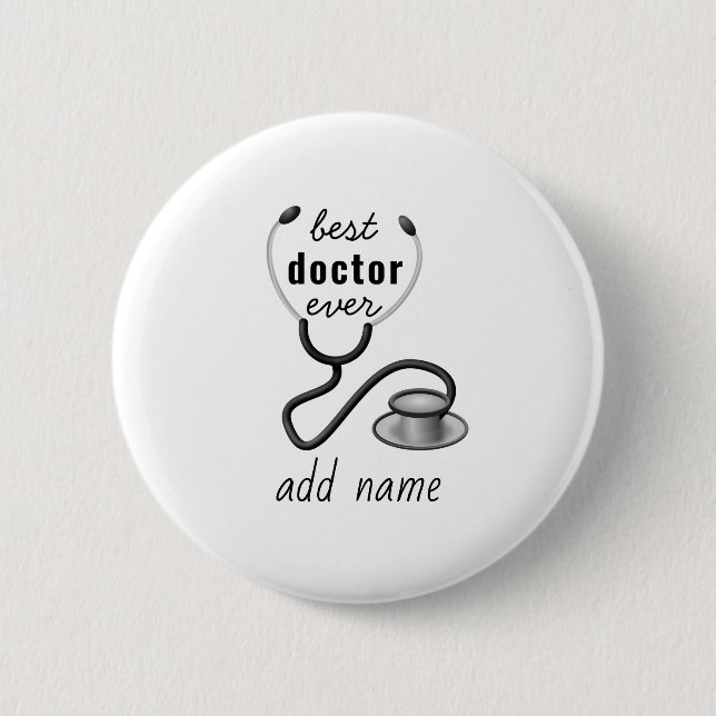 Merry Christmas Doctor Appreciation Holiday Design 6 Cm Round Badge (Front)