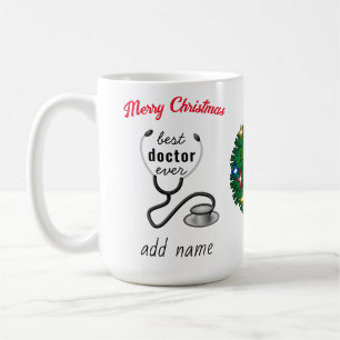 Merry Christmas Doctor Appreciation Holiday Design Coffee Mug