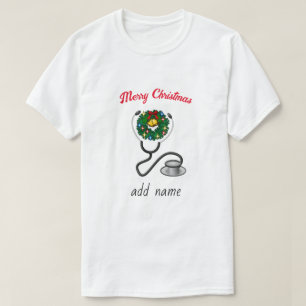 Merry Christmas Doctor Appreciation Holiday Design T-Shirt