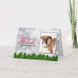 Merry Christmas Dog Cards - Boxer Dog Christmas