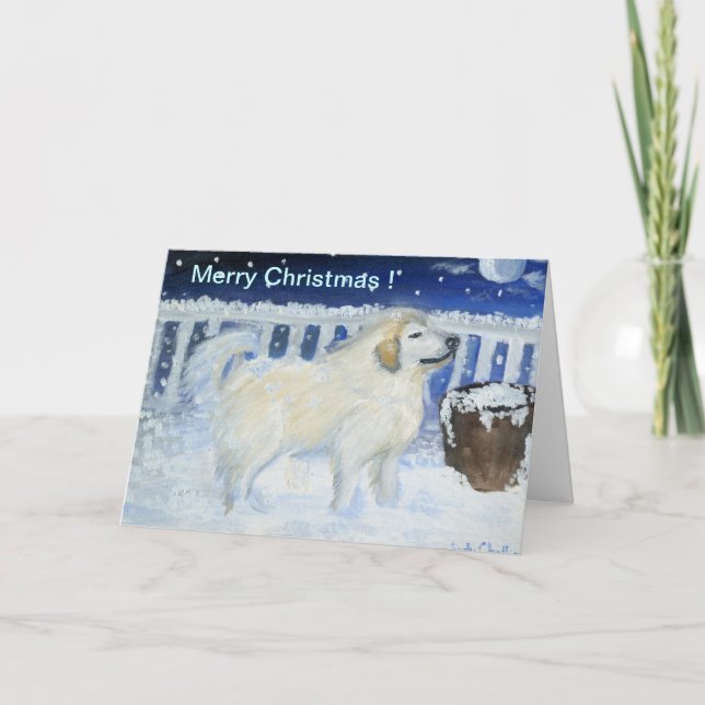 Merry Christmas Dog Holiday Card (Front)