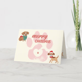 Merry Christmas Dog Lover – Personalized Thank You Card