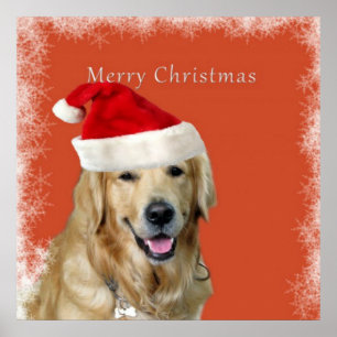 Merry Christmas Doggy Poster