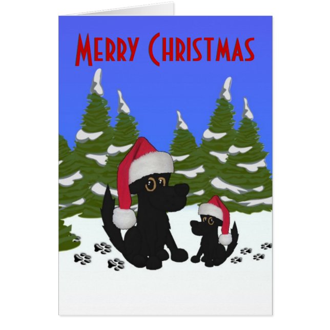 Merry Christmas Dogs Cards (Front)