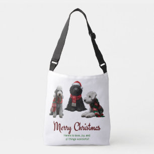 Merry Christmas Dogs Crossbody Bag
