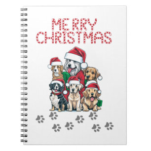 Merry Christmas dogs   Notebook