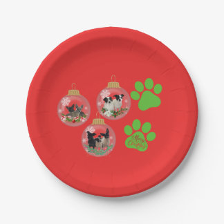 Merry Christmas Dogs Party Paper Plates