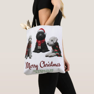 Merry Christmas Dogs Tote Bag