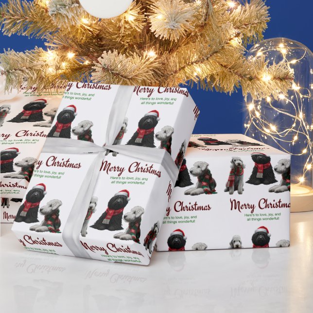Merry Christmas Dogs Wrapping Paper (Holidays)