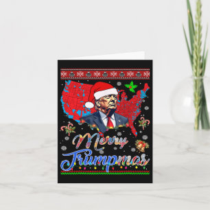 Merry Christmas Donald Trump Santa Family Xmas Card