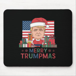 Merry Christmas Donald Trump Santa Family Xmas Men Mouse Mat