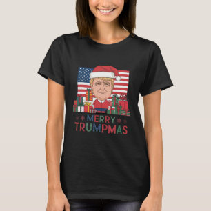 Merry Christmas Donald Trump Santa Family Xmas Men T-Shirt