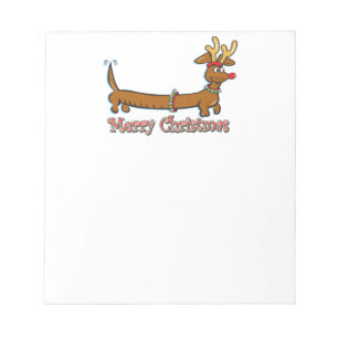 Merry Christmas Doxie Notepad
