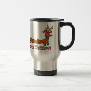 Merry Christmas Doxie Travel Mug