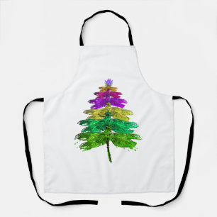 Merry Christmas Dragonfly Christmas Tree T Shirt Apron