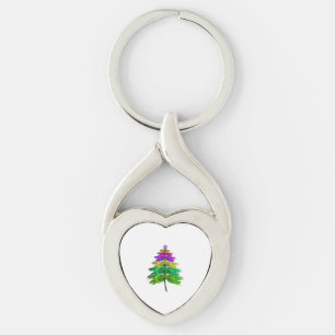 Merry Christmas Dragonfly Christmas Tree T Shirt Key Ring