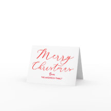 Merry Christmas Elegant Calligraphy Script Holiday