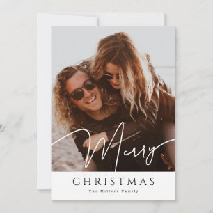 Merry Christmas Elegant collage 4 Photo Holiday Ca