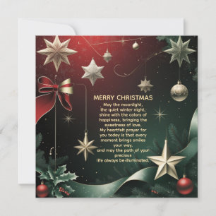 Merry Christmas elegant Stars & Festive Announcement