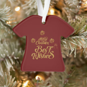 Merry Christmas Elegant Trendy Ornament