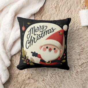 Merry Christmas Elf Hat Cushion
