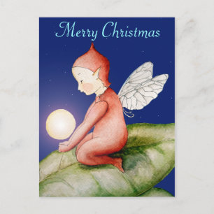 Merry Christmas Elf Postcard