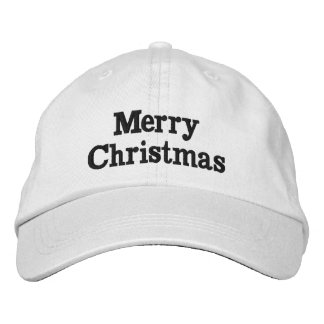 "Merry Christmas" Embroidered Hat