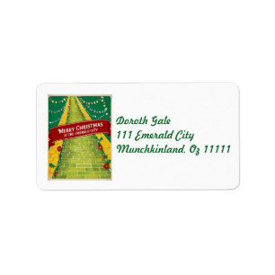 Merry Christmas Emerald City  Label