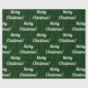 Merry Christmas Emerald Wrapping Paper