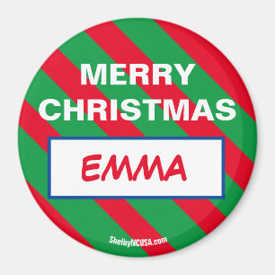 MERRY CHRISTMAS EMMA Magnet
