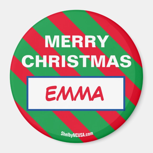 MERRY CHRISTMAS EMMA Magnet (Front)