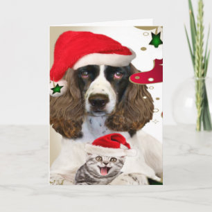 Merry Christmas English Springer Spaniel Cards