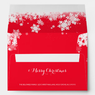 Merry Christmas envelope A7 