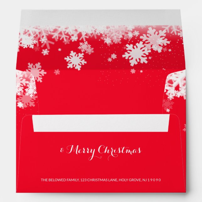 Merry Christmas envelope A7  (Back (Bottom))