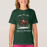 Merry Christmas, Equestrian English Jumping Horse