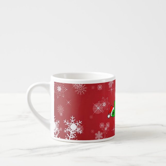 Merry Christmas Espresso Cup (Left)
