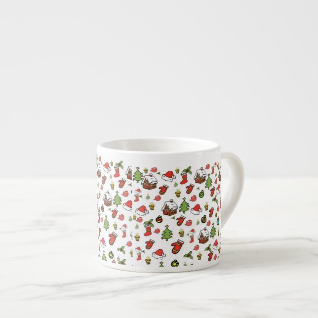 Merry Christmas Espresso Cup (Front Right)