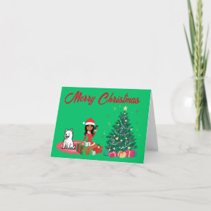 MERRY CHRISTMAS ETHNIC  Folded Holiday Card