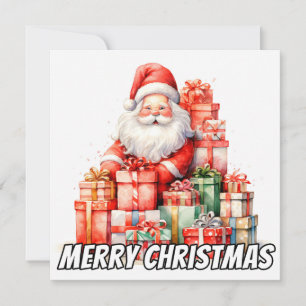 Merry Christmas Everybody, From Santa Claus Holiday Card