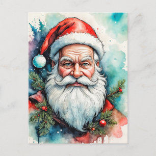 Merry Christmas Everybody, From Santa Claus Postcard