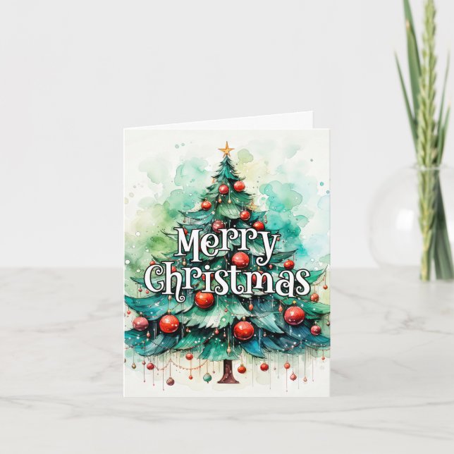 Merry Christmas Everybody | Happy Holidays Holiday Card (Front)